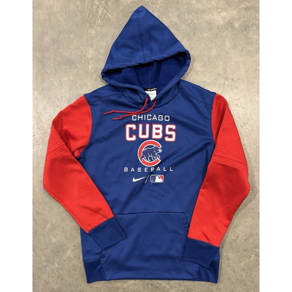 Chicago Cubs Nike Hoodie Men's Medium Blue MLB Baseball Therma Fit